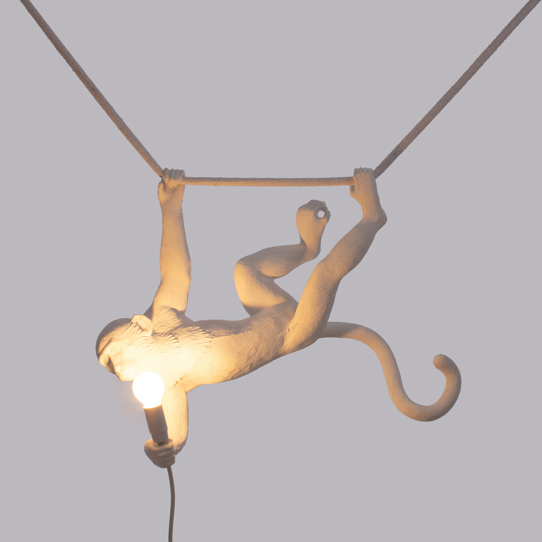 Seletti Monkey Lamp Dekohängelampe Hängeleuchte Weiß Kunstharz E14 Siehe Text B-Ware - 8008215148755