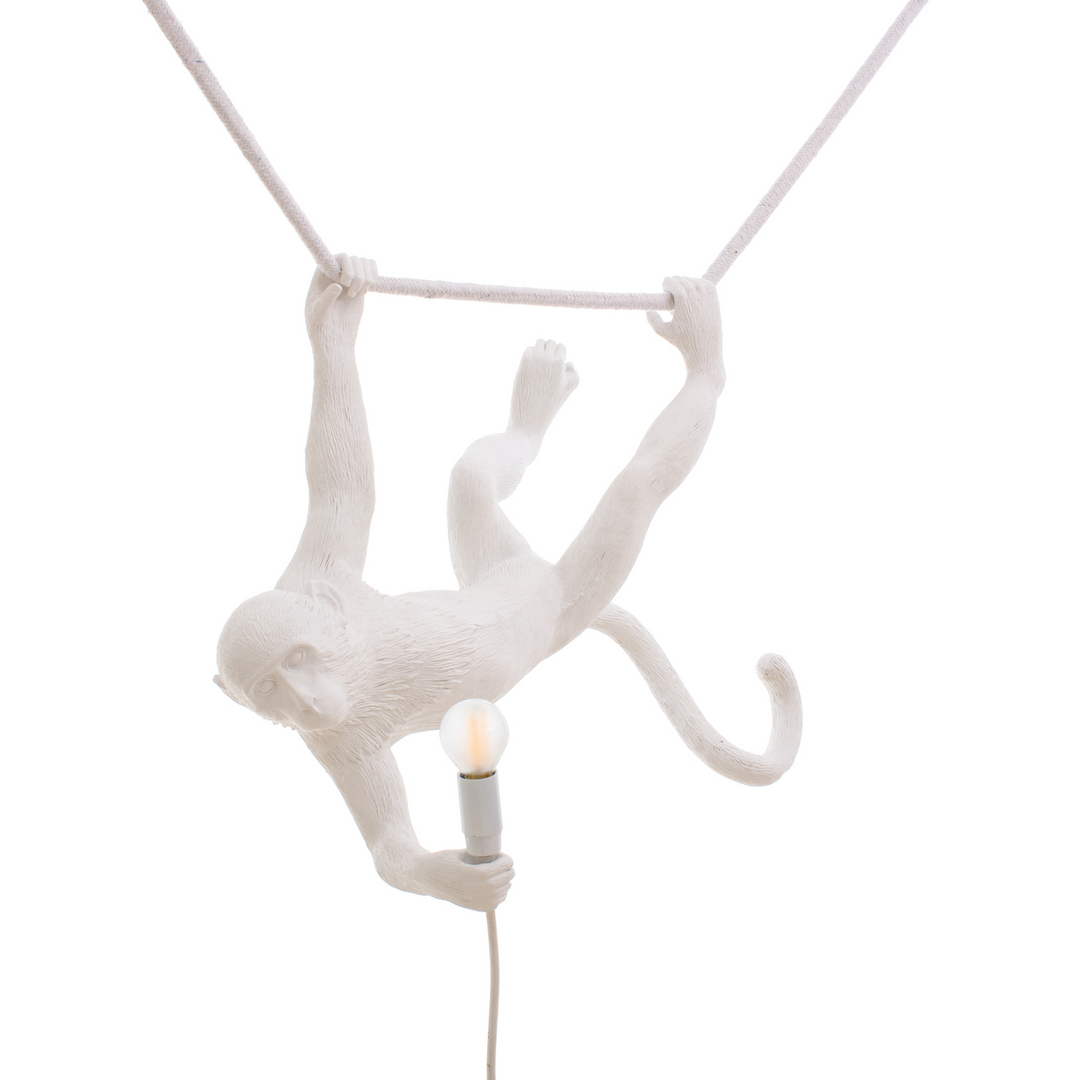 Seletti Monkey Lamp Dekohängelampe Hängeleuchte Weiß Kunstharz E14 Siehe Text B-Ware - 8008215148755