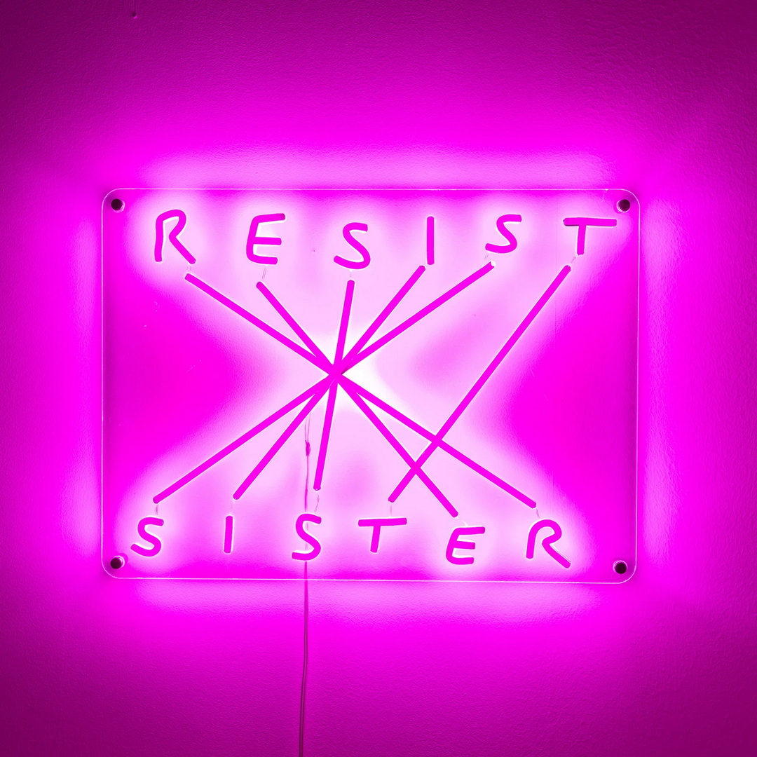 Seletti Resist Sister Led Deko Wandleuchte Lampe Fuchsia Wandbeleuchtung B-Ware - 8008215130071