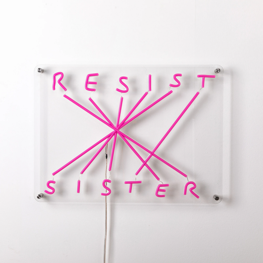 Seletti Resist Sister Led Deko Wandleuchte Lampe Fuchsia Wandbeleuchtung B-Ware - 8008215130071