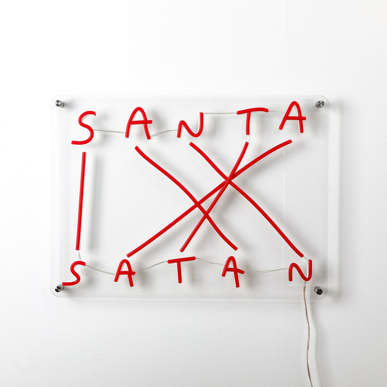 B-Ware Seletti Santa Satan Led Deko Wandleuchte Leuchte Wandlampe Rot - 8008215130064