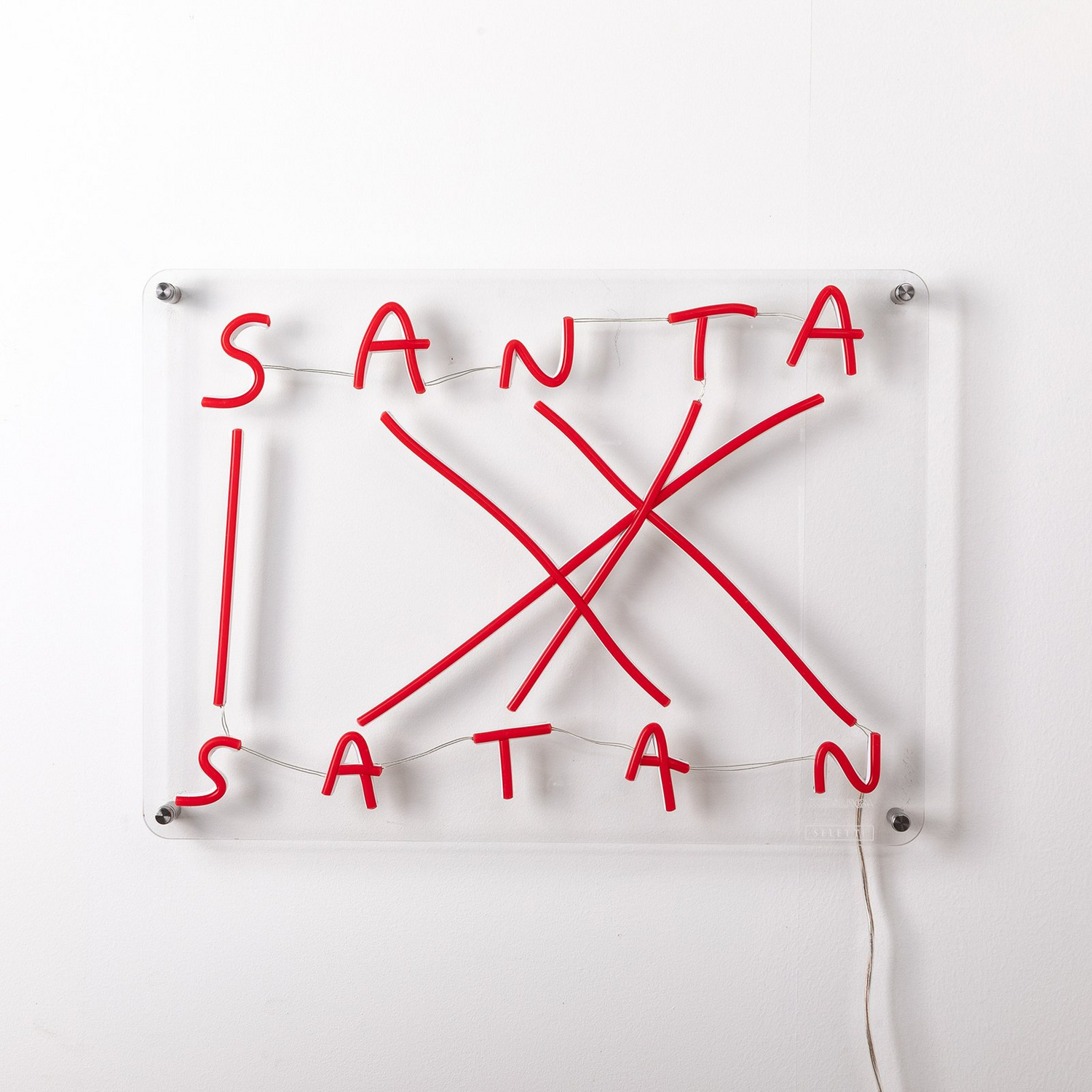 B-Ware Seletti Santa Satan Led Deko Wandleuchte Leuchte Wandlampe Rot - 8008215130064