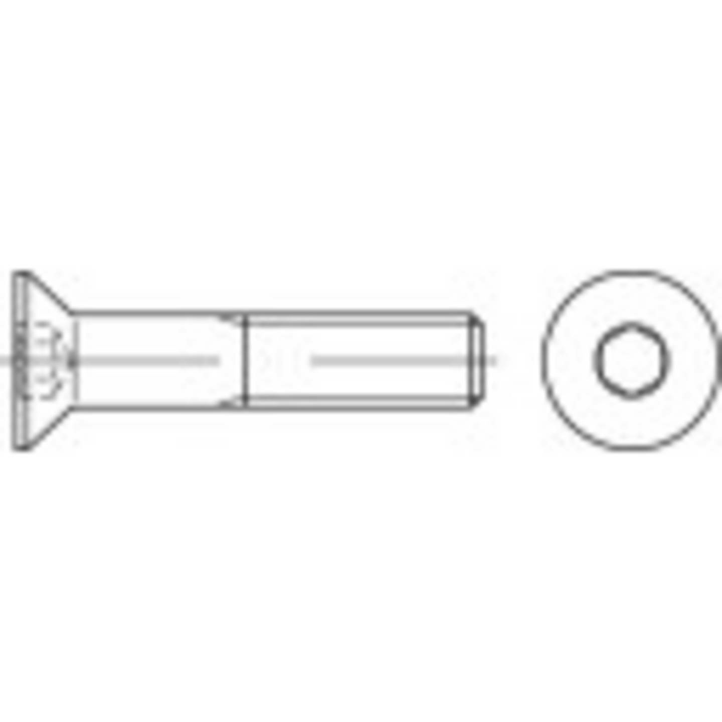 B-Ware Toolcraft 1069091 Senkschrauben 80 Mm Innensechskant Iso 10642 Edelstahl 100 St. - 4053199460601