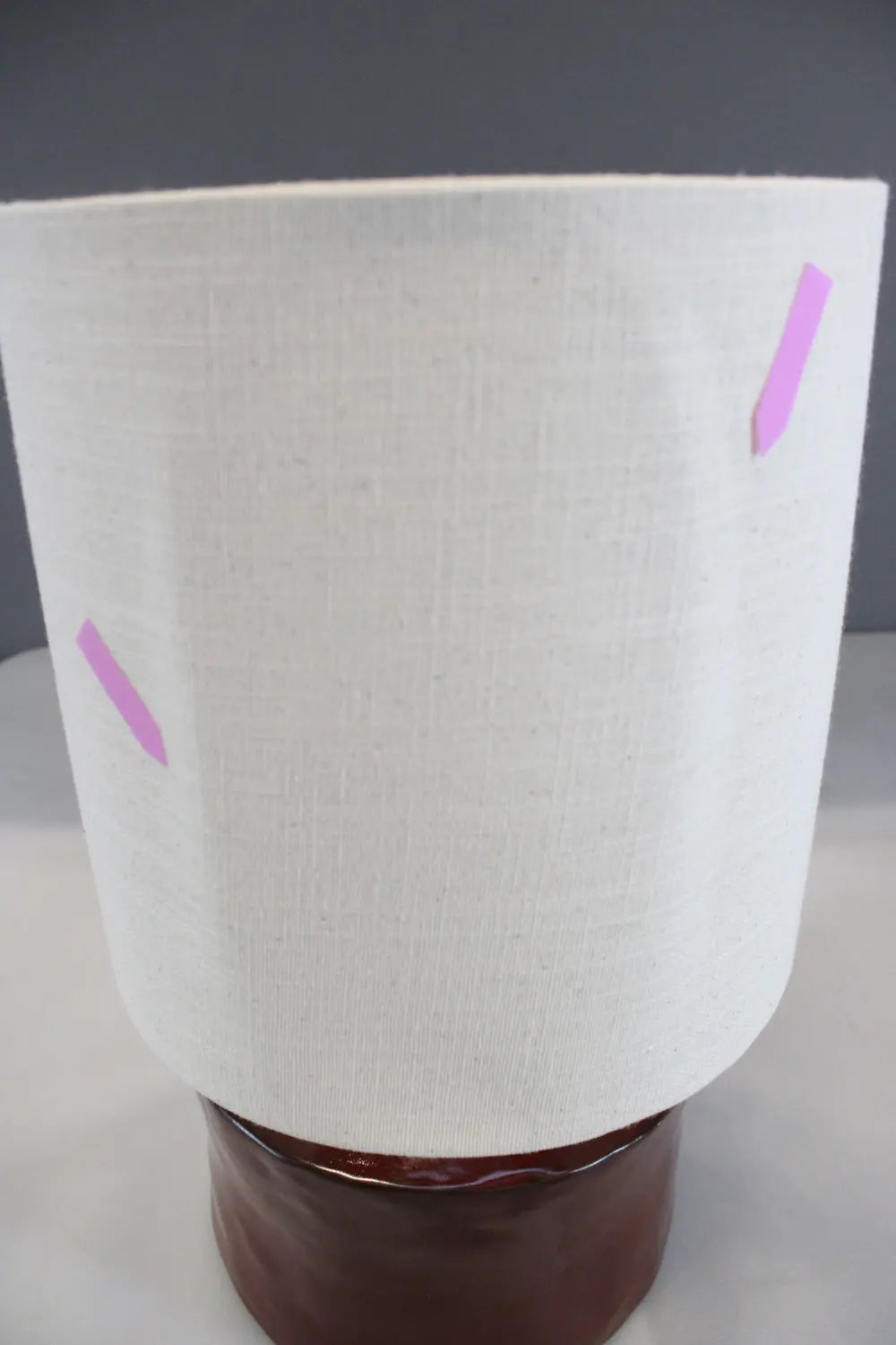 B-Ware Serax Tischleuchte Lampe Leuchte Catherine Rot Beige Baumwolle Siehe Text/Foto - 5400959027564