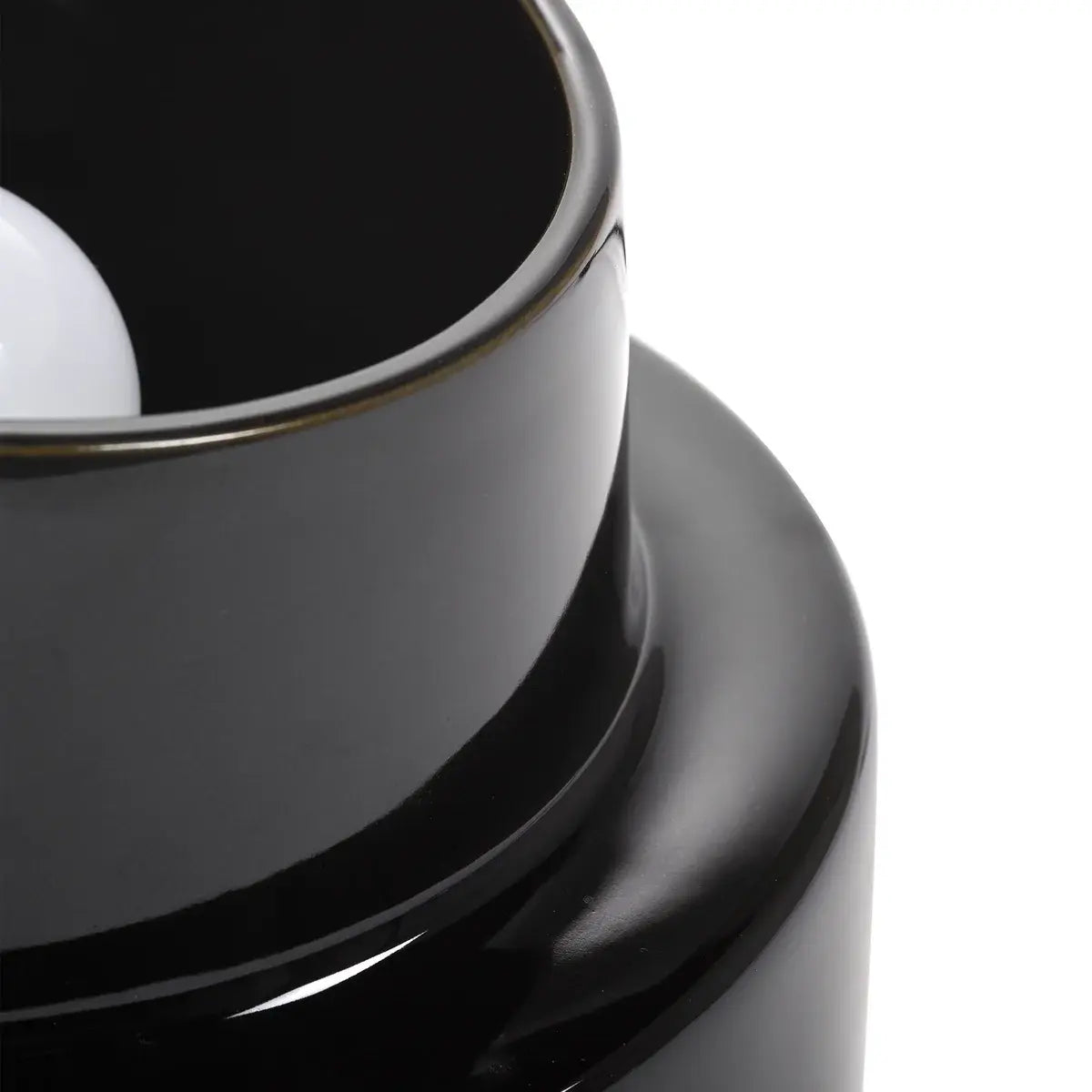 B-Ware Serax Tischleuchte Lampe Leuchte Schwarz Steingut E27 21cm 22cm - 5400959142557