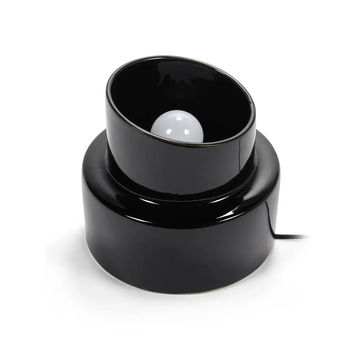 B-Ware Serax Tischleuchte Lampe Leuchte Schwarz Steingut E27 21cm 22cm - 5400959142557