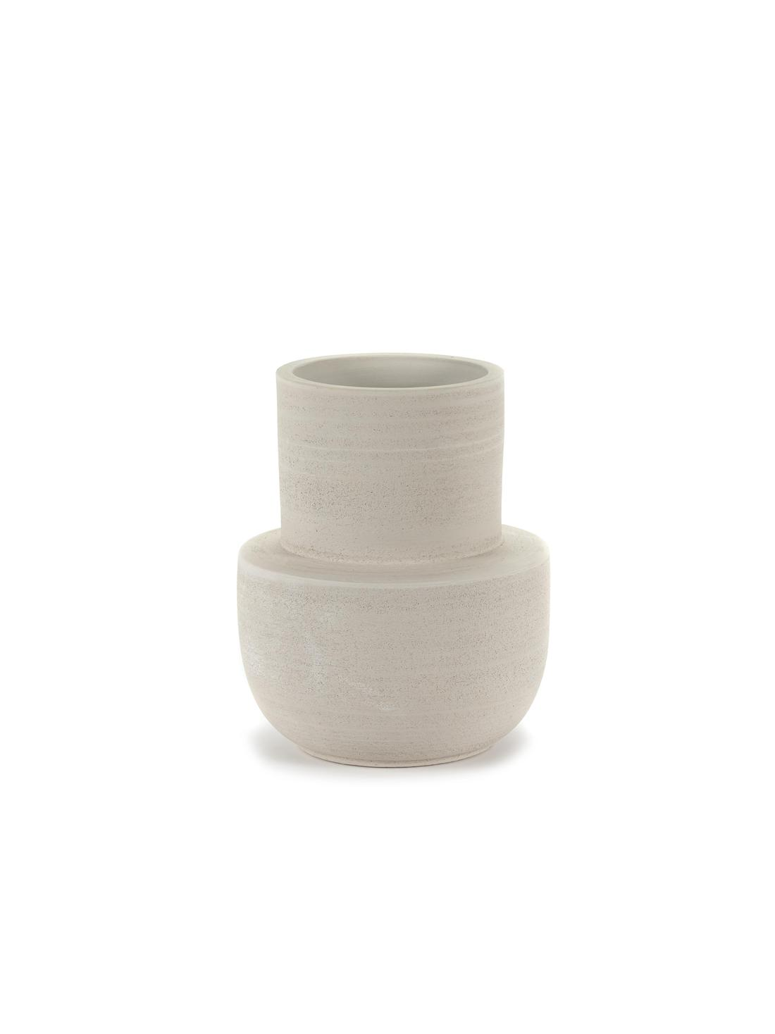 Serax Vase Volumes Deko ø 25 X H 30,5 Cm Beige Schale Obstschale Korb  B-Ware - 5420000794337