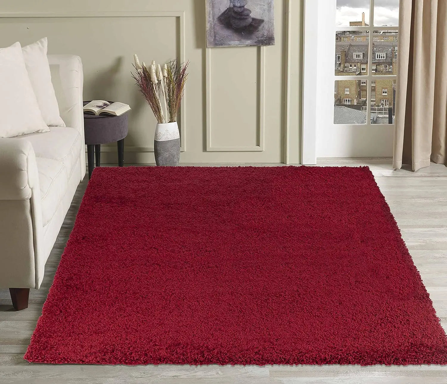 B-Ware Serdim Rugs Teppich Shaggy Teppichboden Rot Polypropylen Rechteckig 120x17024 - 5056095200820