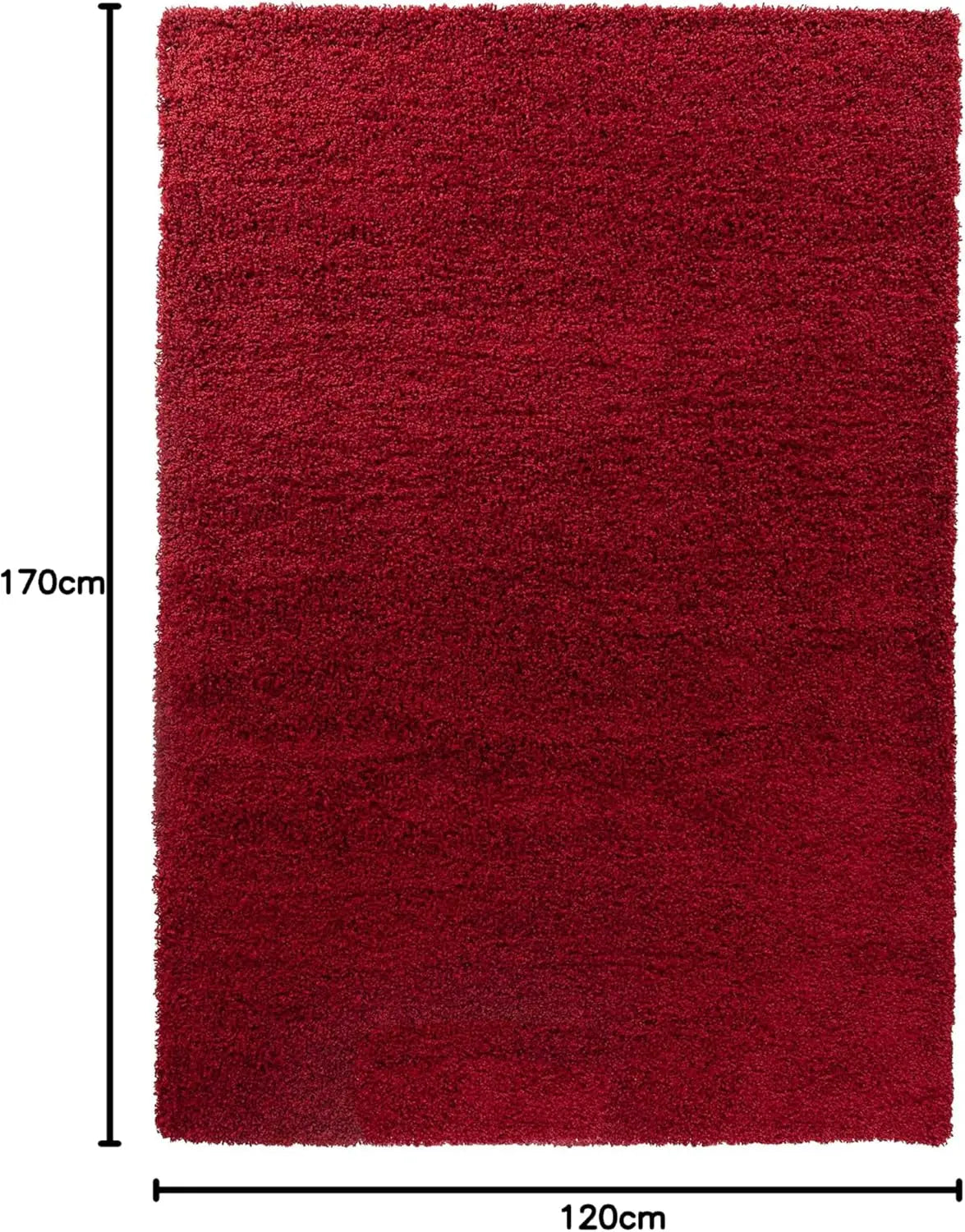 B-Ware Serdim Rugs Teppich Shaggy Teppichboden Rot Polypropylen Rechteckig 120x17024 - 5056095200820