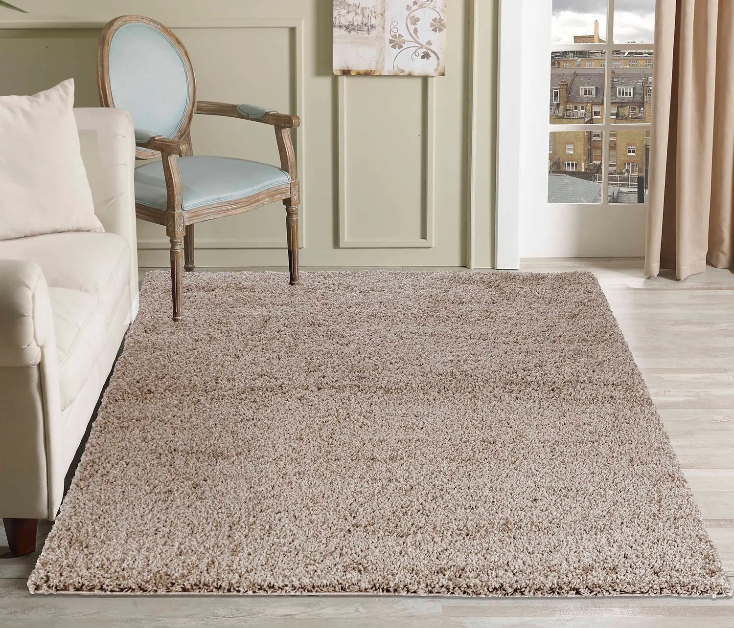 Serdim Rugs Wohnzimmer Shaggy Area Teppich Teppichboden Langflor B-Ware - 5056095200738