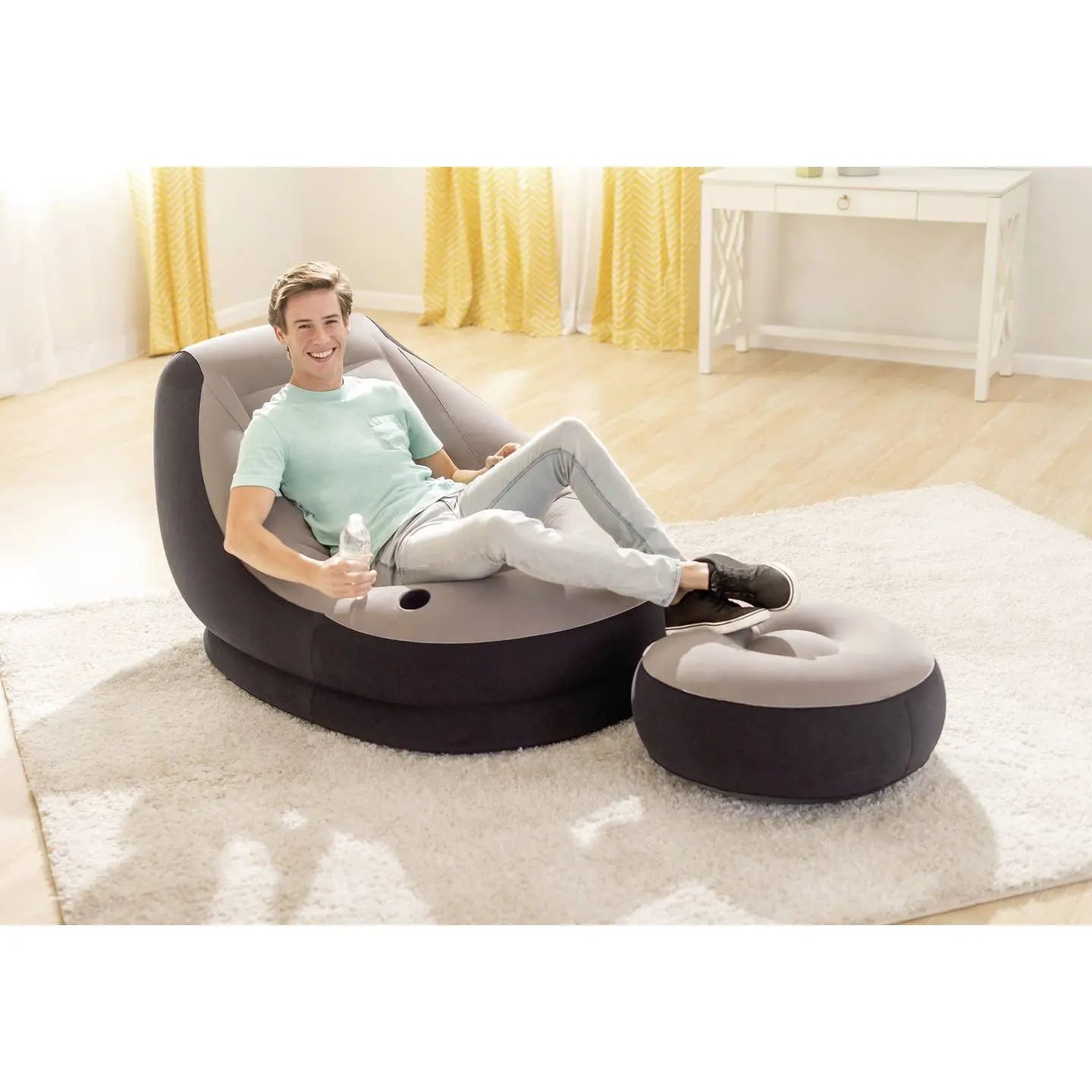 B-Ware Intex 68564 Np Sessel Ultra Lounge Sofa Fußhocker Inkl. Ottomane Aufblasbar  G781 - 6941057465647