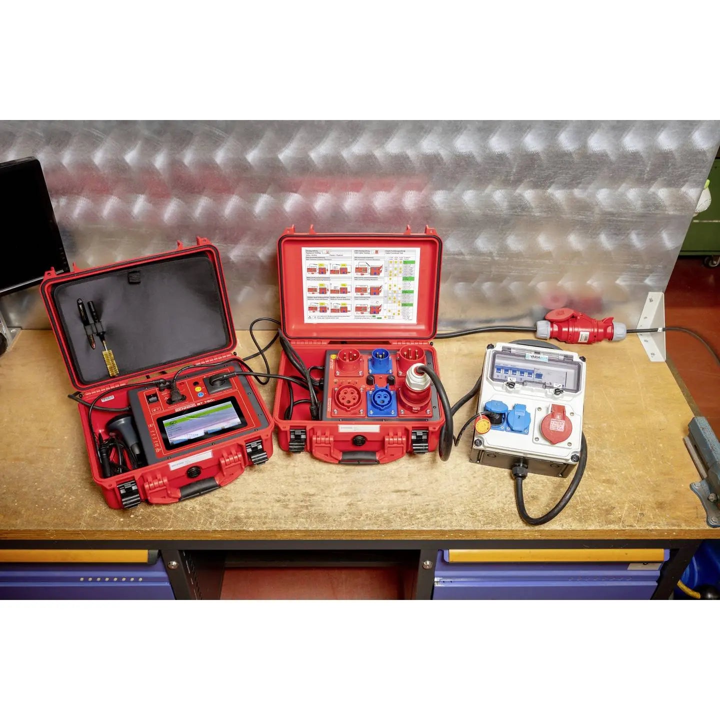 B-Ware Benning Gerätetester Set Prüfgerät St 760+ All In One Betriebsmittelprüfung