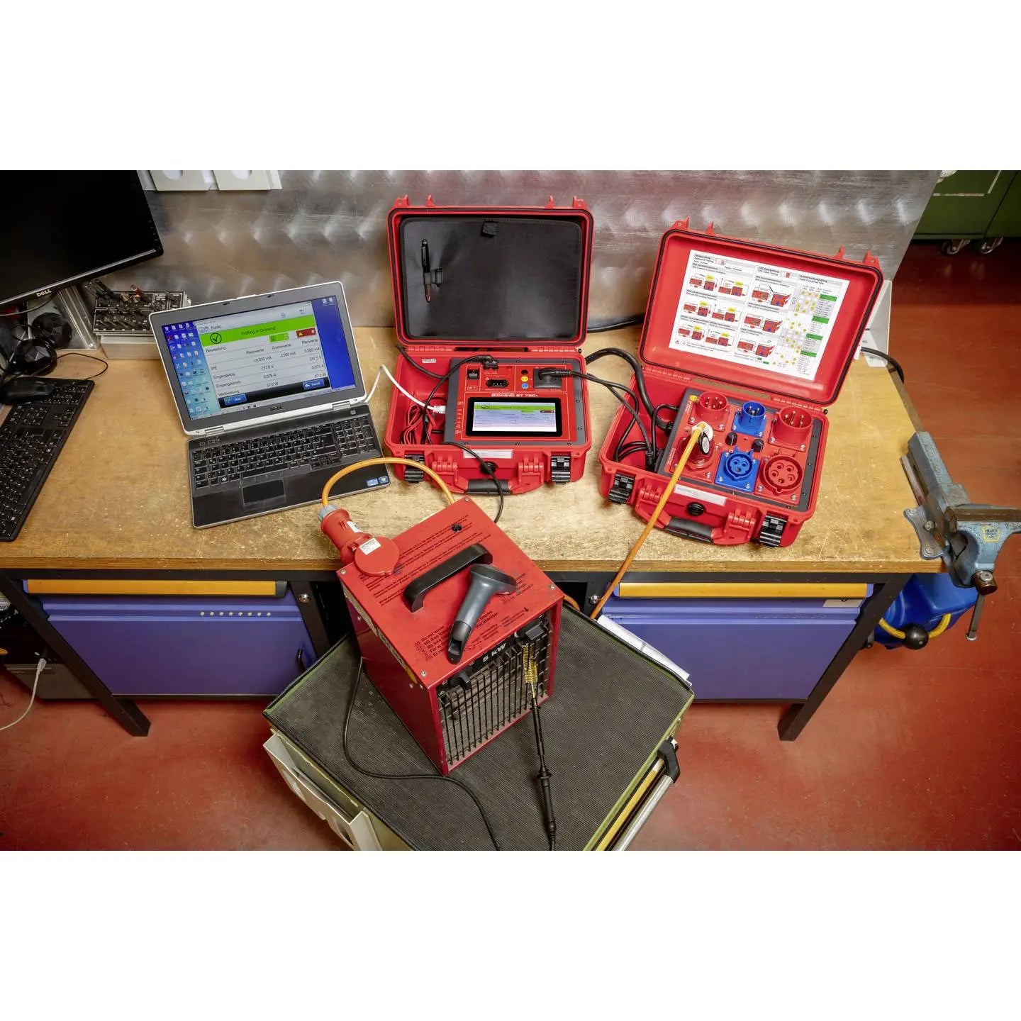 B-Ware Benning Gerätetester Set Prüfgerät St 760+ All In One Betriebsmittelprüfung