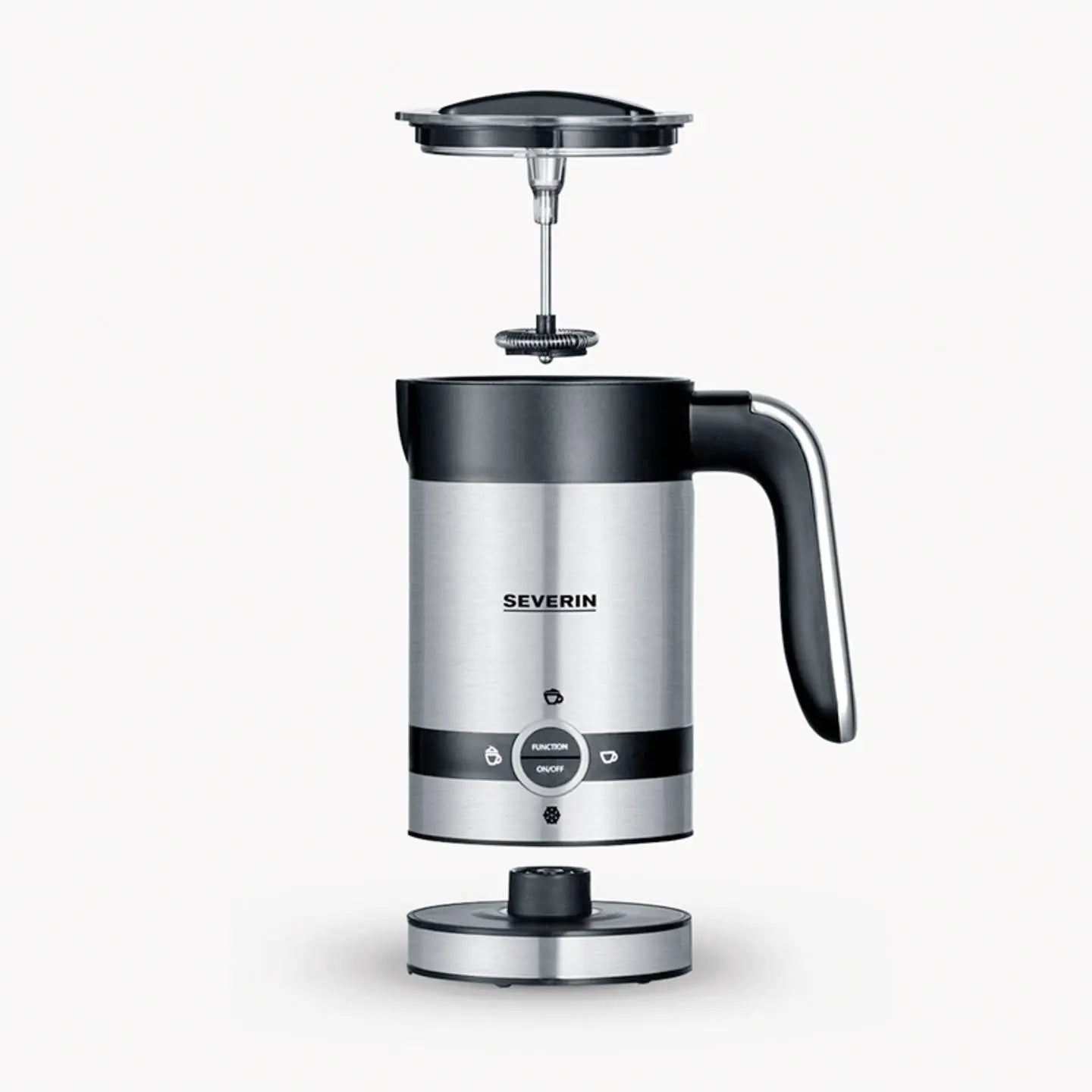 B-Ware Severin Milchaufschäumer Milchschäumer Edelstahl Schwarz Aufschäumer 3584 450 W - 4008146032974
