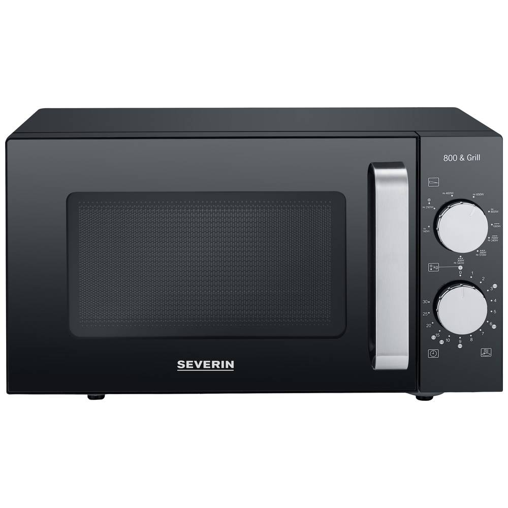 B-Ware Severin Mw 7762 Mikrowelle Schwarz Edelstahl 800 W Grillfunktion Aufwärmgerät - 4008146037603