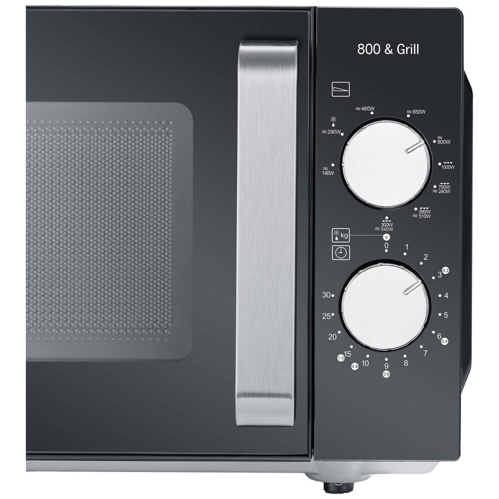 B-Ware Severin Mw 7762 Mikrowelle Schwarz Edelstahl 800 W Grillfunktion Aufwärmgerät - 4008146037603