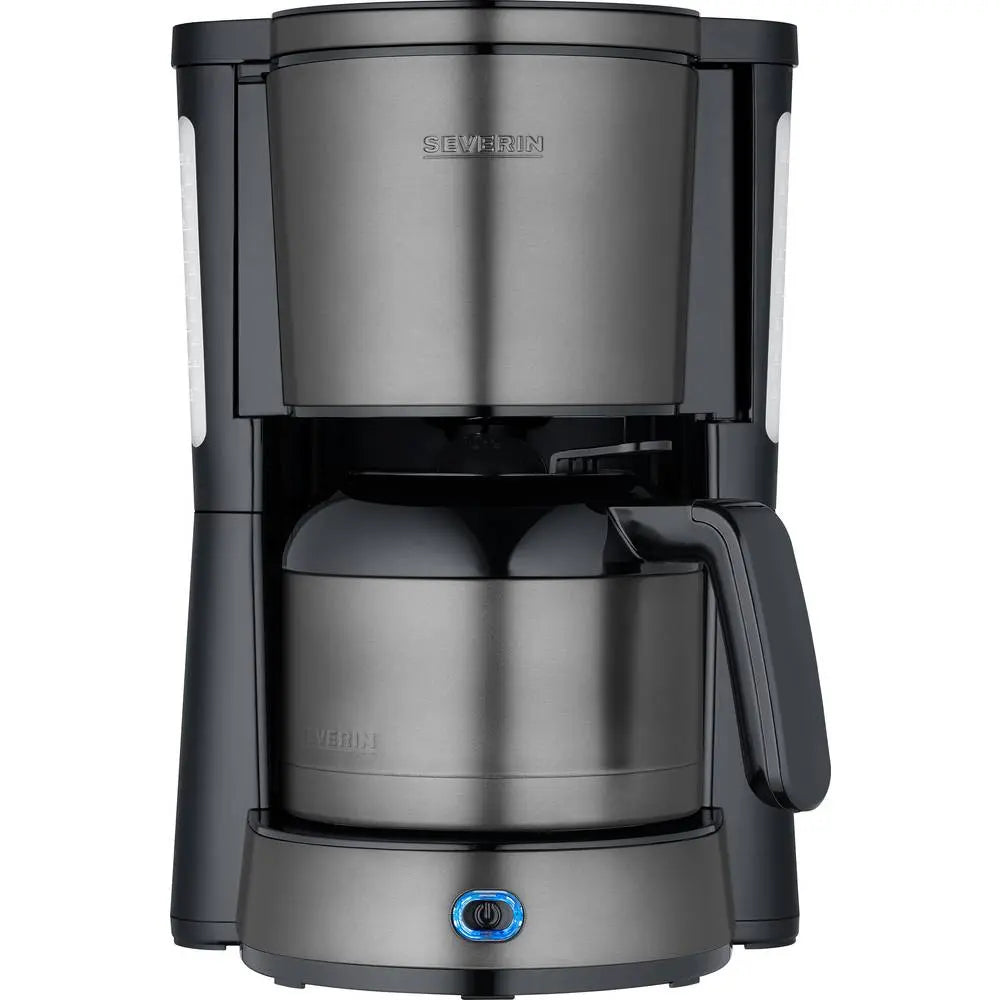 B-Ware Severin Kaffeemaschine Kaffeeautomat Filterkaffee 8 Tassen Timerfunktion Stahl  - 4008146047572