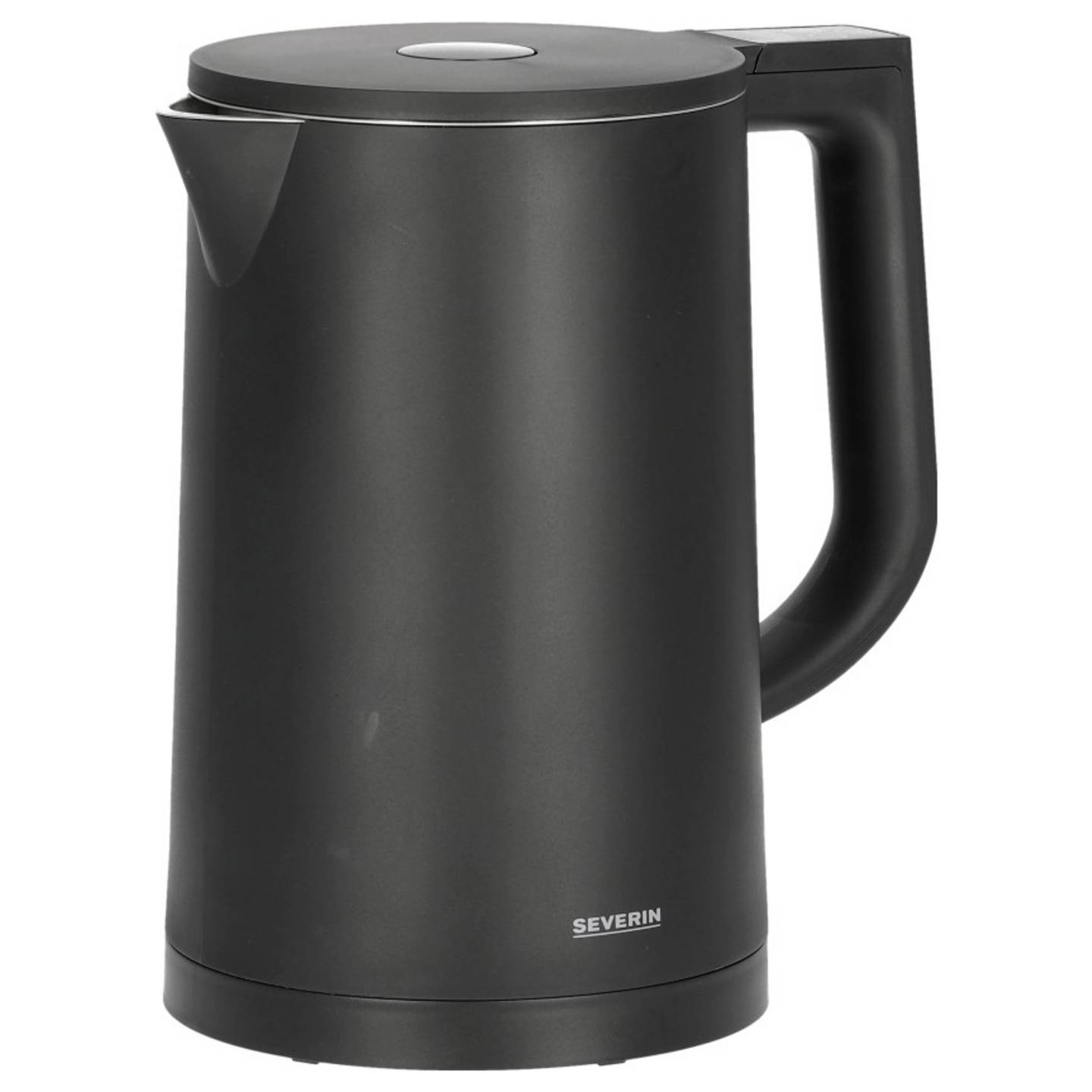 B-Ware Severin Cool Touch Wasserkocher Teekocher Schwarz 1.7 L Edelstahl Kontrollleuchte