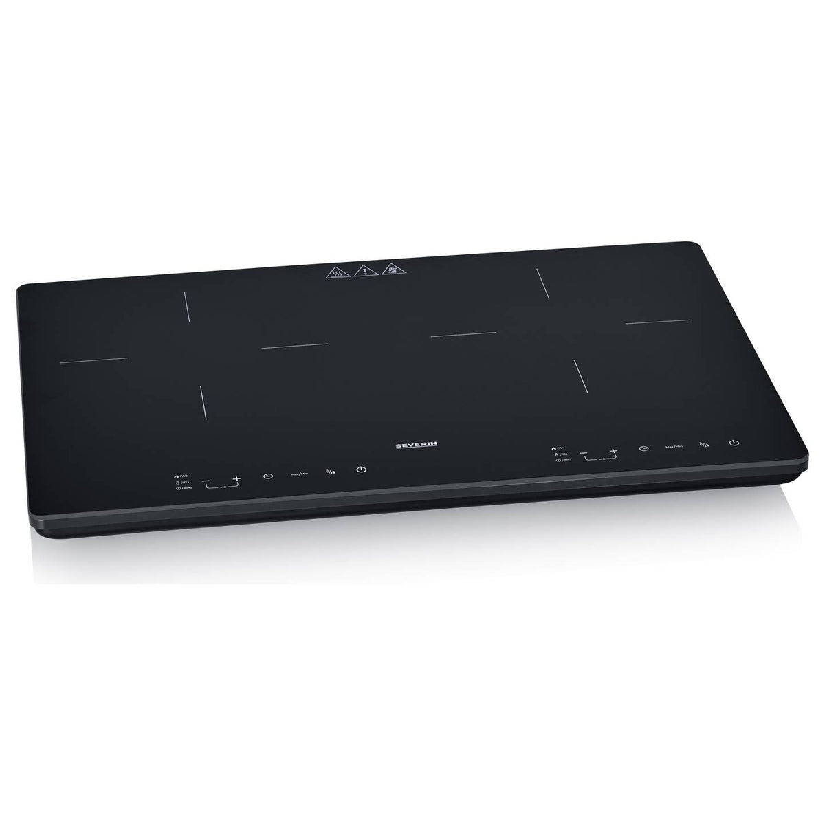 Severin Induktionsplatte Kochfeld Doppelkochplatte Timer tragbar schwarz 2 Feld - 4008146047152