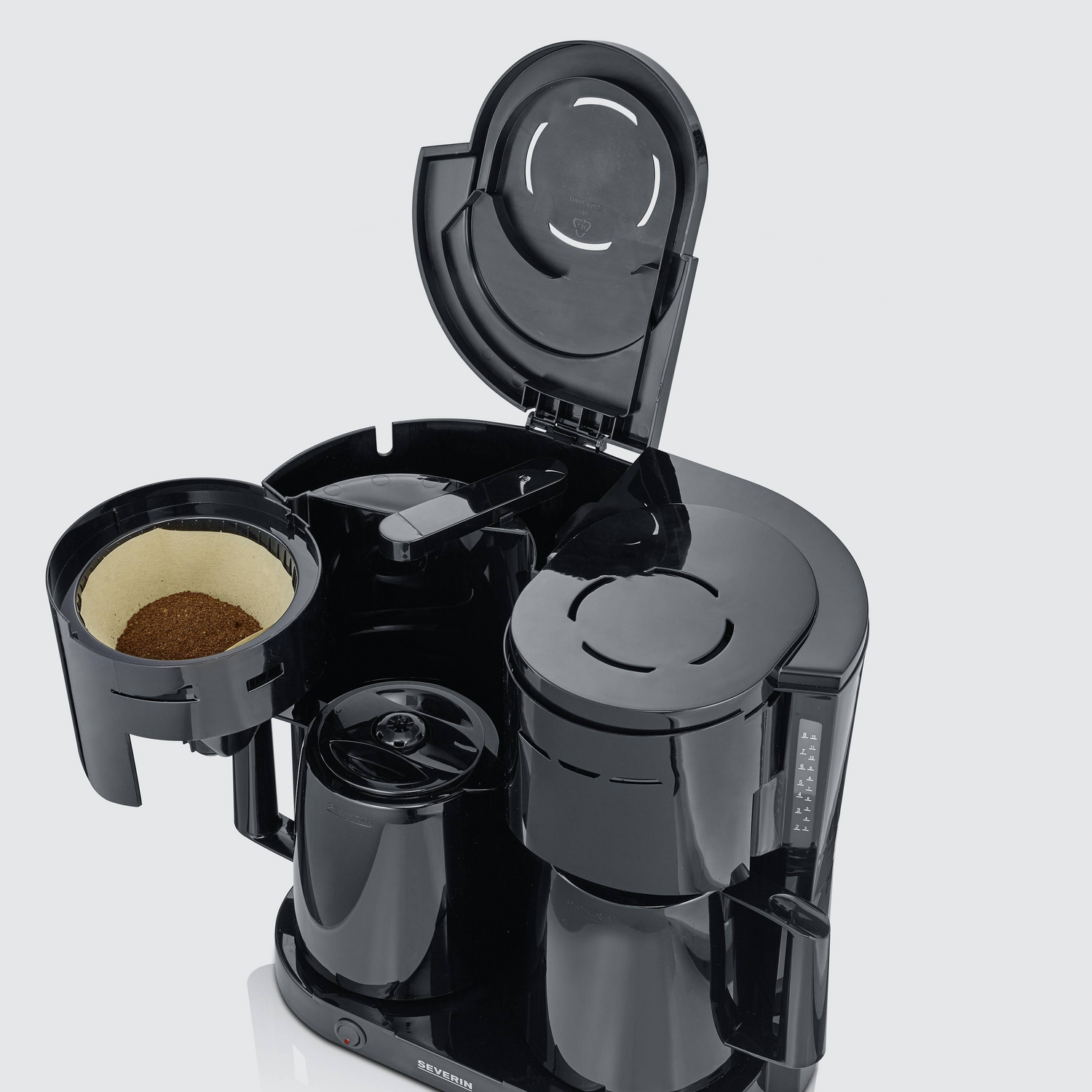 B-Ware Severin Kaffeemaschine Duo Filterkaffeemaschine 2 Thermokannen Siehe Text/Foto - 4008146041525