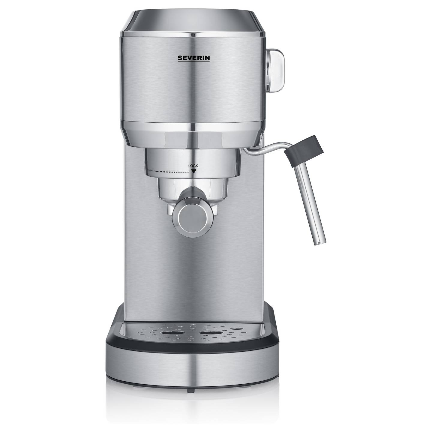 B-Ware Severin Espressomaschine Kaffeemaschine Siebträger Chrom Schwarz 1350 W953 - 4008146046780