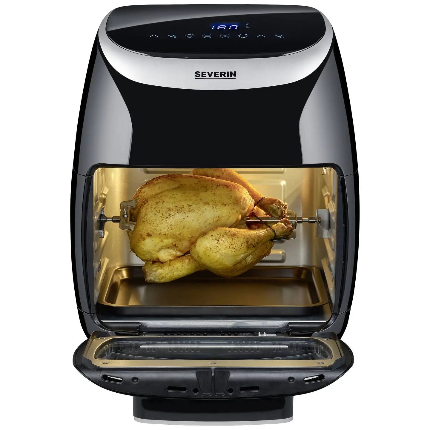 B-Ware Severin Fritteuse Fr 2446 Heißluftgarer Airfryer Heißluftfunktion Schwarz 11 L - 4008146041747