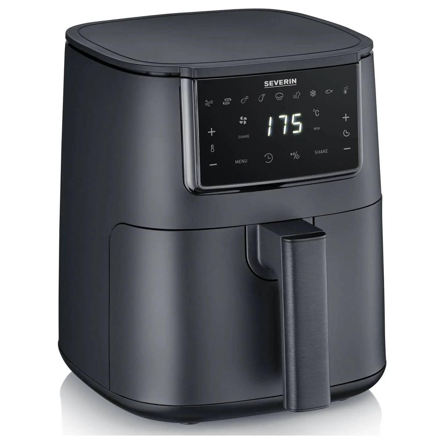 B-Ware Severin Heißluftfritteuse Fritteuse Fry Light Single Schwarz 4 L Timer Automatik - 4008146046551