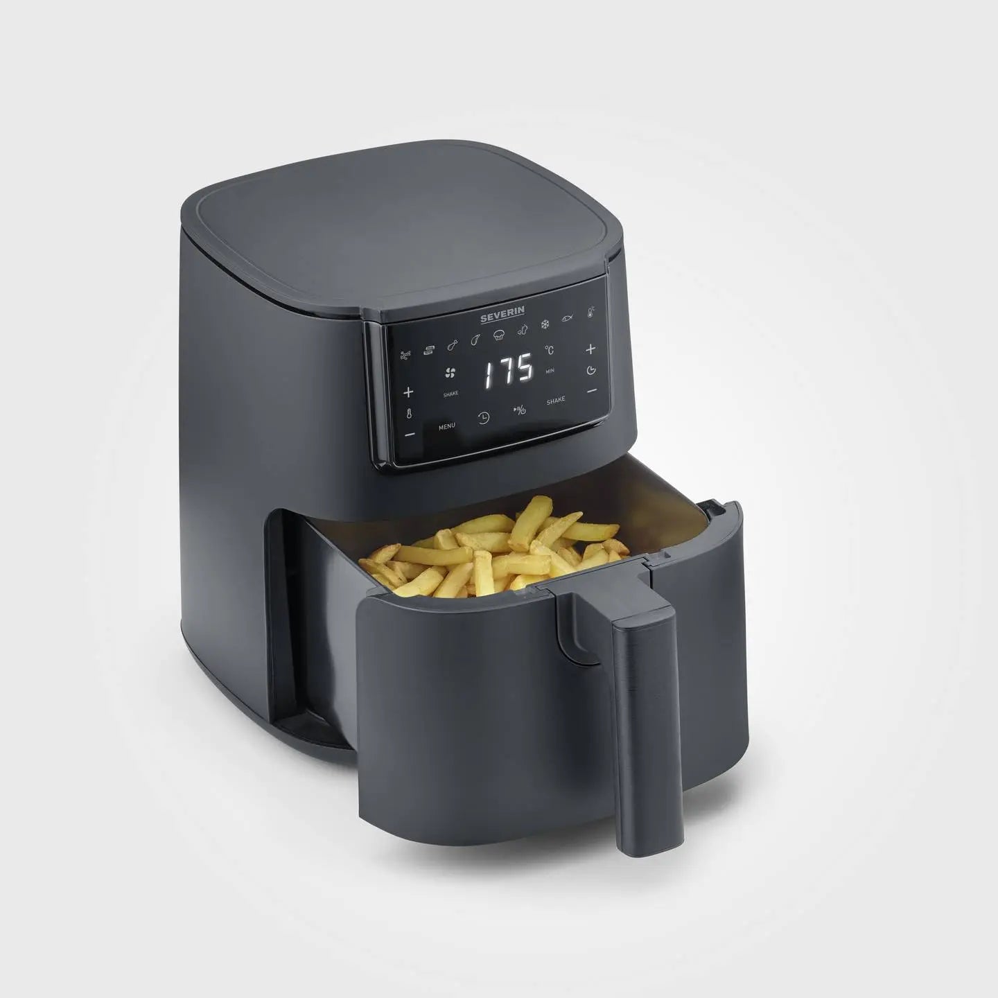 B-Ware Severin Heißluftfritteuse Fritteuse Fry Light Single Schwarz 4 L Timer Automatik - 4008146046551