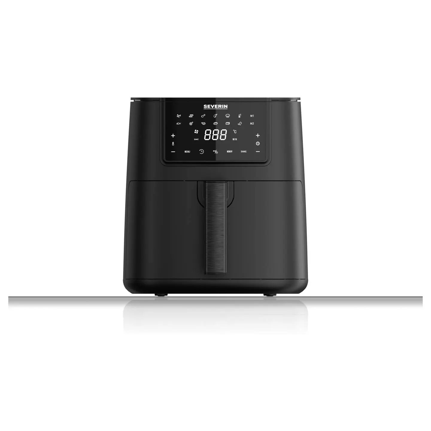 B-Ware Severin Fritteuse Heißluftofen Airfryer Schwarz Xxl Korb 7 L 1700 W Display - 4008146046575