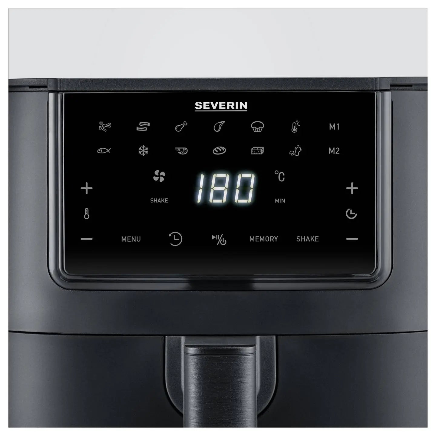 B-Ware Severin Fritteuse Heißluftofen Airfryer Schwarz Xxl Korb 7 L 1700 W Display - 4008146046575