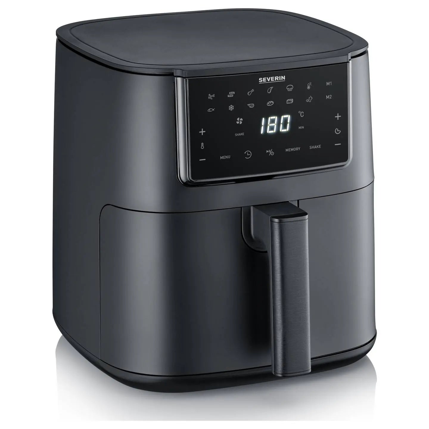 B-Ware Severin Fritteuse Heißluftofen Airfryer Schwarz Xxl Korb 7 L 1700 W Display - 4008146046575