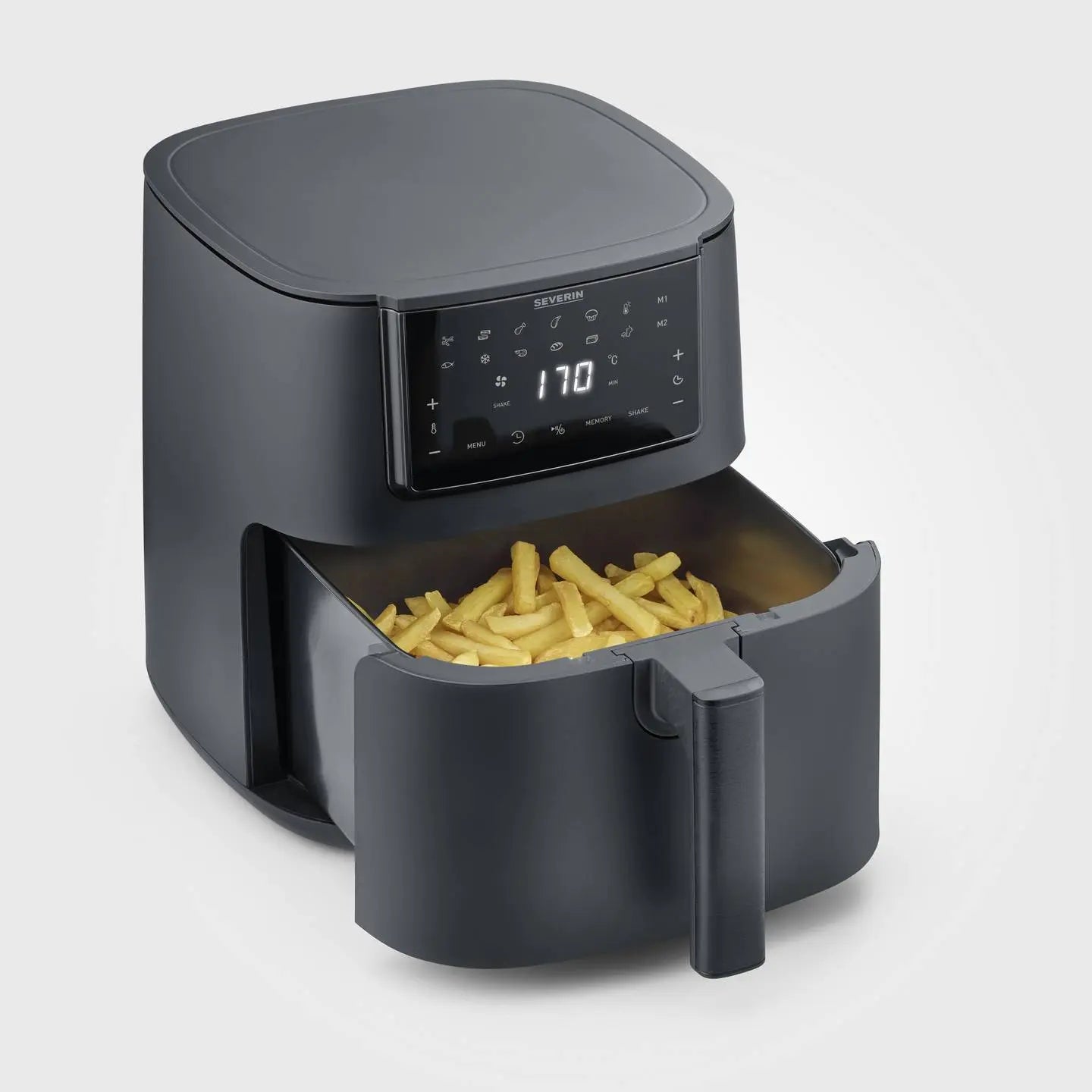 B-Ware Severin Fritteuse Heißluftofen Airfryer Schwarz Xxl Korb 7 L 1700 W Display - 4008146046575