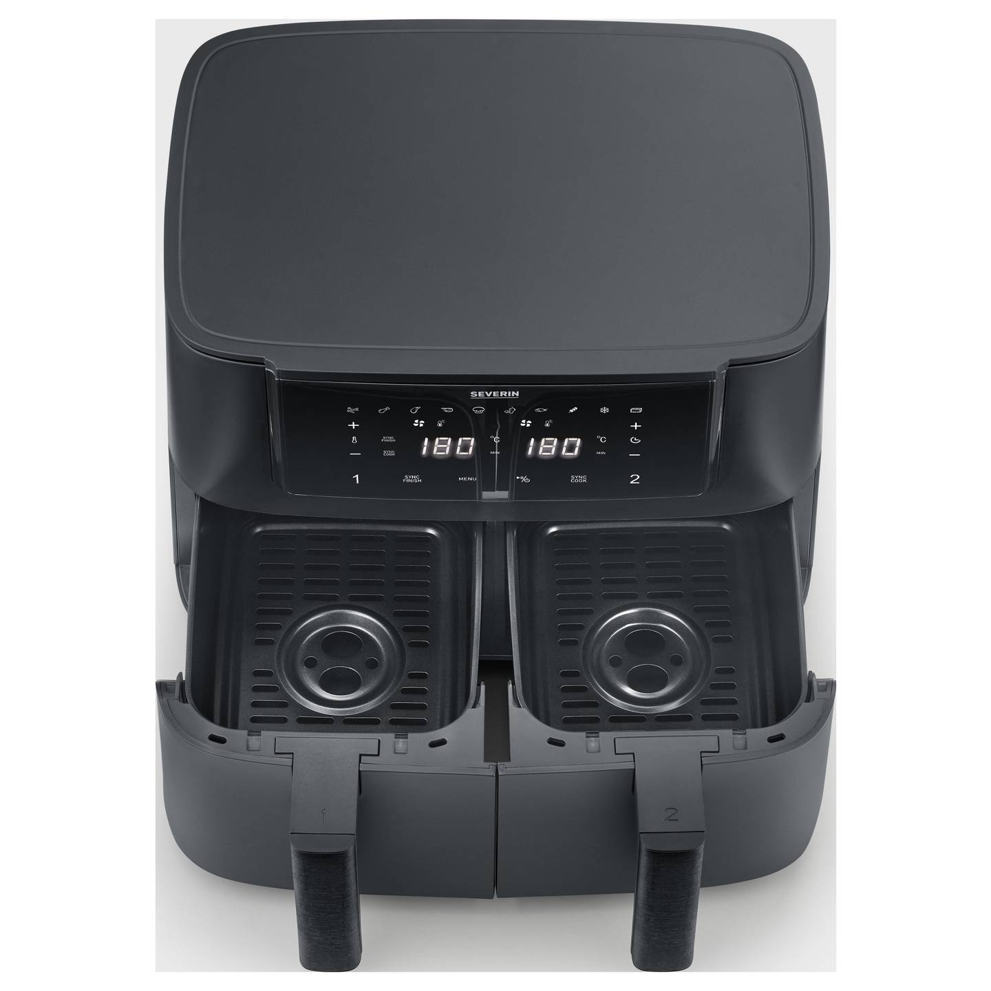 B-Ware Severin Heißluftfritteuse Airfryer 8l Timerfunktion Display Schwarz 2600 W - 4008146046643