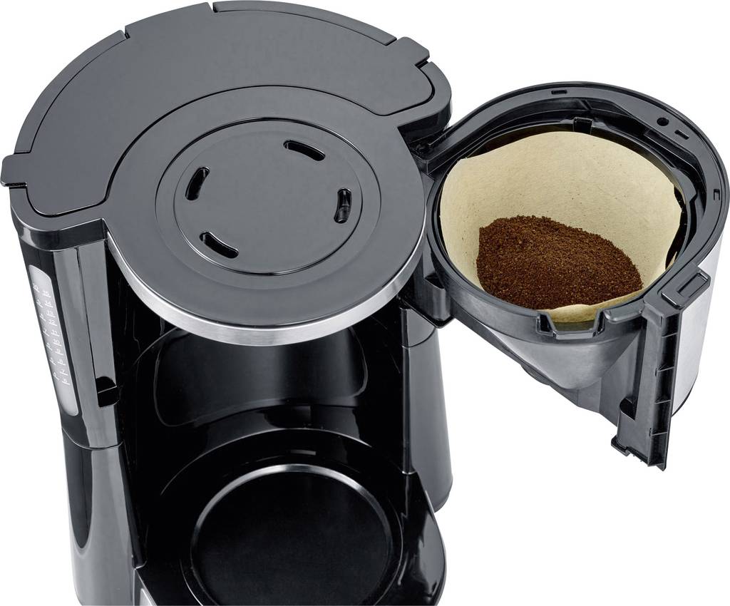 Severin KA 4845 Type Switch Kaffeemaschine Edelstahl Fassungsvermögen Tassen=8 - 4008146028854