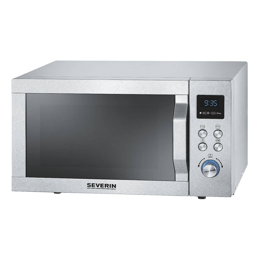 Severin Mw 7774 Mikrowelle Edelstahl Gebürstet Silber Grillfunktion Grillrost B-Ware - 4008146041273