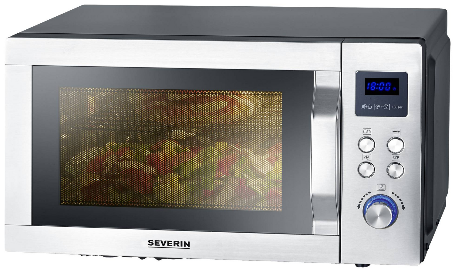 B-Ware Severin Mw 7777 Mikrowelle Ultra Heißluft Grillfunktion Glasboden - 4008146041242