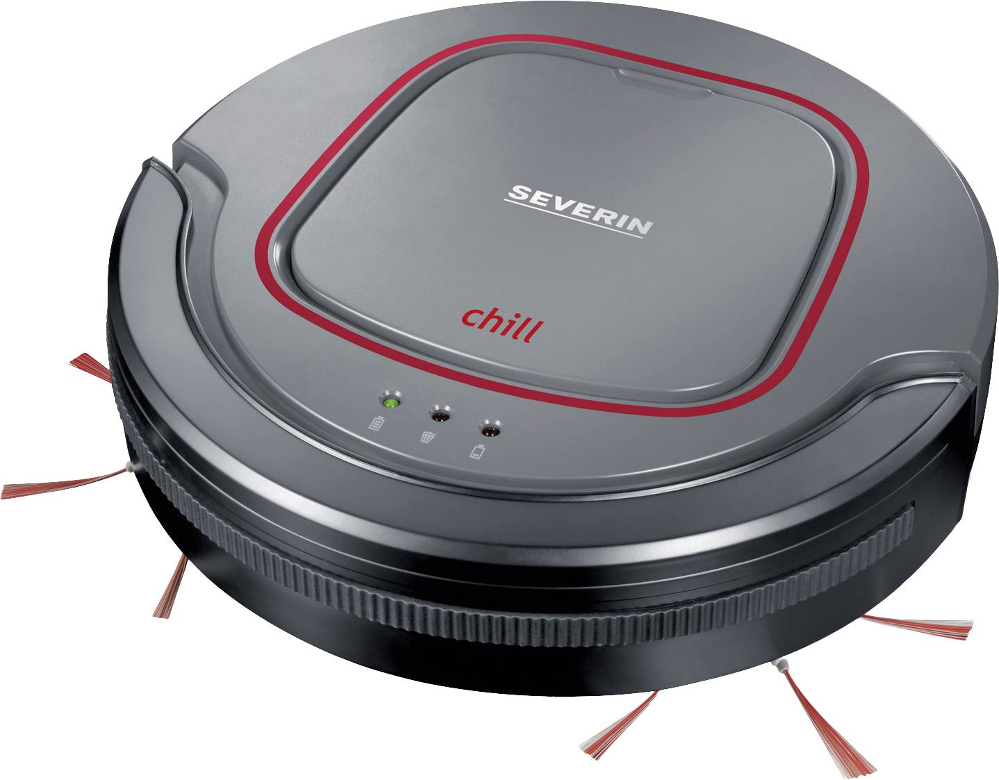 Severin Saugroboter Chill Grau Rot Schwarz Extra Leise Staubsauger Defektware D-Ware - 4008146016400