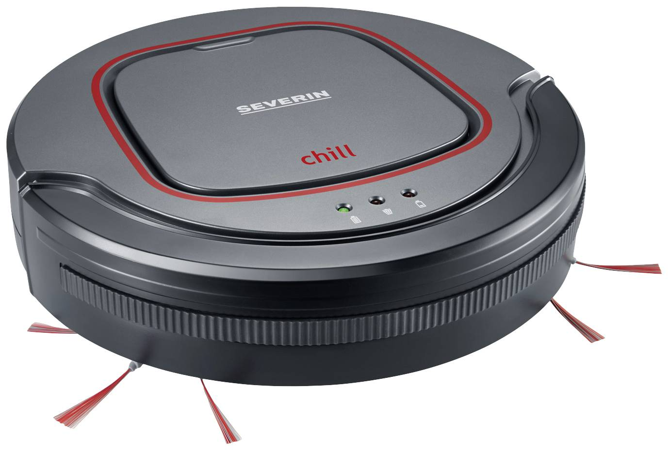 Severin Saugroboter Chill Grau Rot Schwarz Extra Leise Staubsauger Defektware D-Ware - 4008146016400