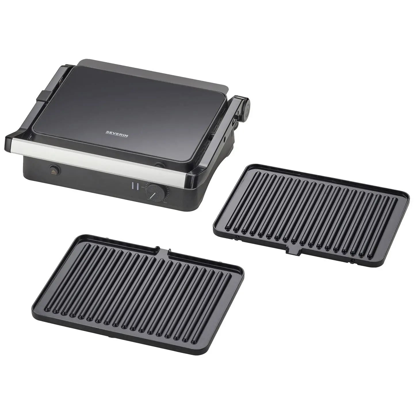 B-Ware Severin Kontaktgrill Tischgrill Grill Sevini Lite Kg 2398 Schwarz Silber - 4008146043970