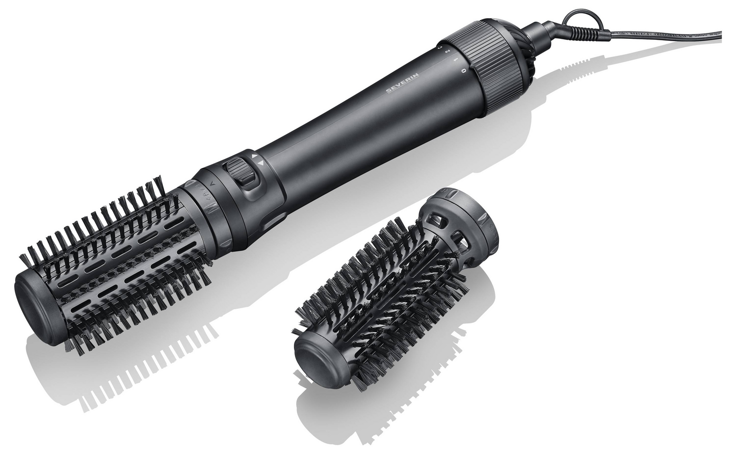 Severin Wl0241 Warmluftbürste Föhnbürste Haarstyler Schwarz Anthrazit Styling B-Ware - 4008146046728