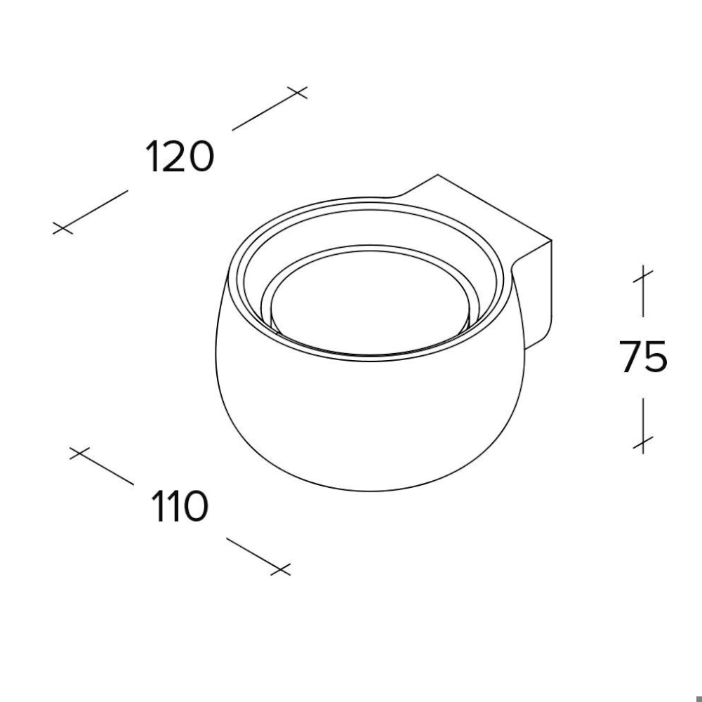 B-Ware Sforzin Illuminazione Wandleuchte Mysia Wandleuchte Lampe Gx53 Weiß 2 Stück - 8050612942023