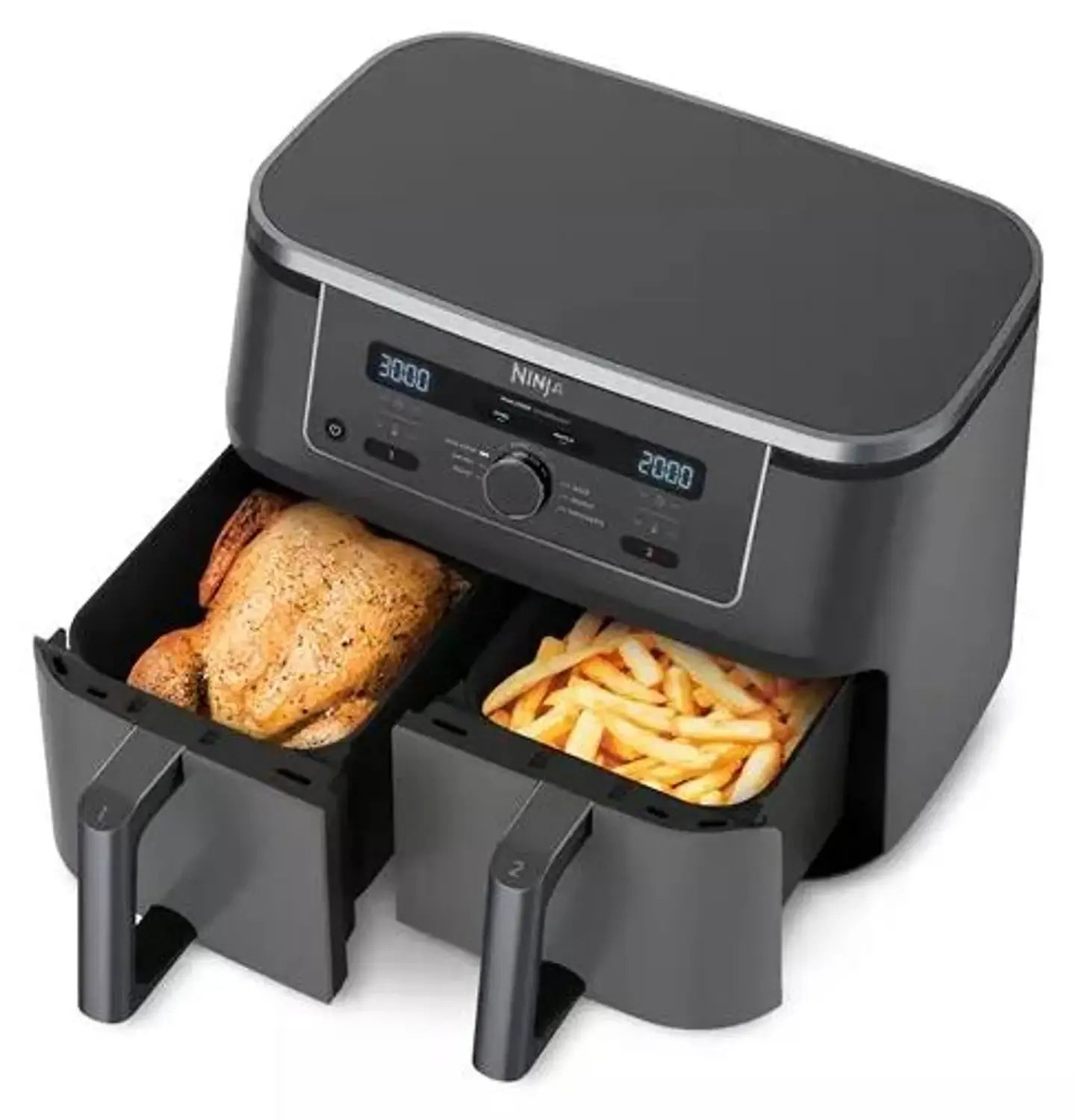 B-Ware Ninja Heißluftfritteuse Doppel Fritteuse Airfryer Dz400 Eu Touchfunktion 9,5l - 622356322676