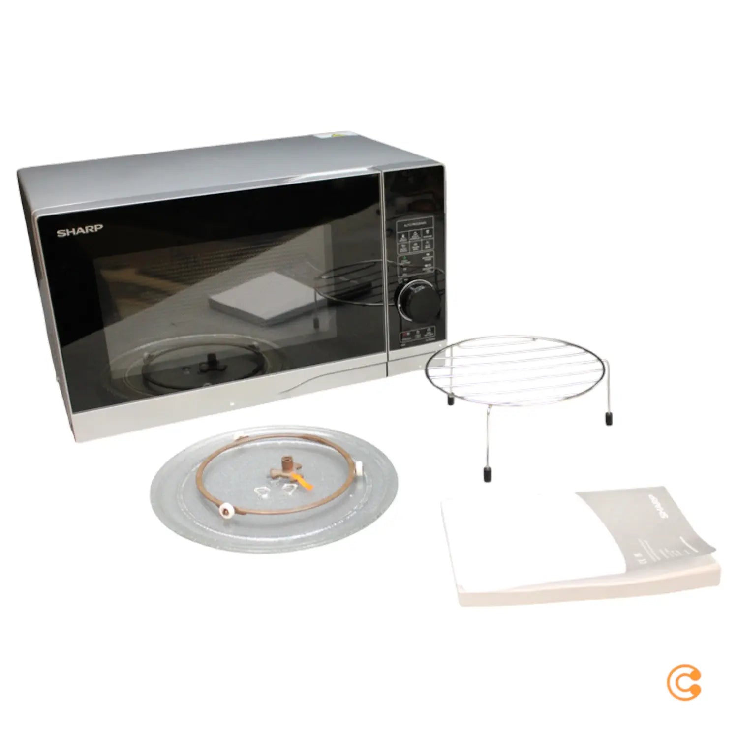 B-Ware Sharp Mikrowelle Kochgerät Yc Pg204 Ae S 20 L 700 W 10 Stufen Siehe Text/Foto - 4974019207322