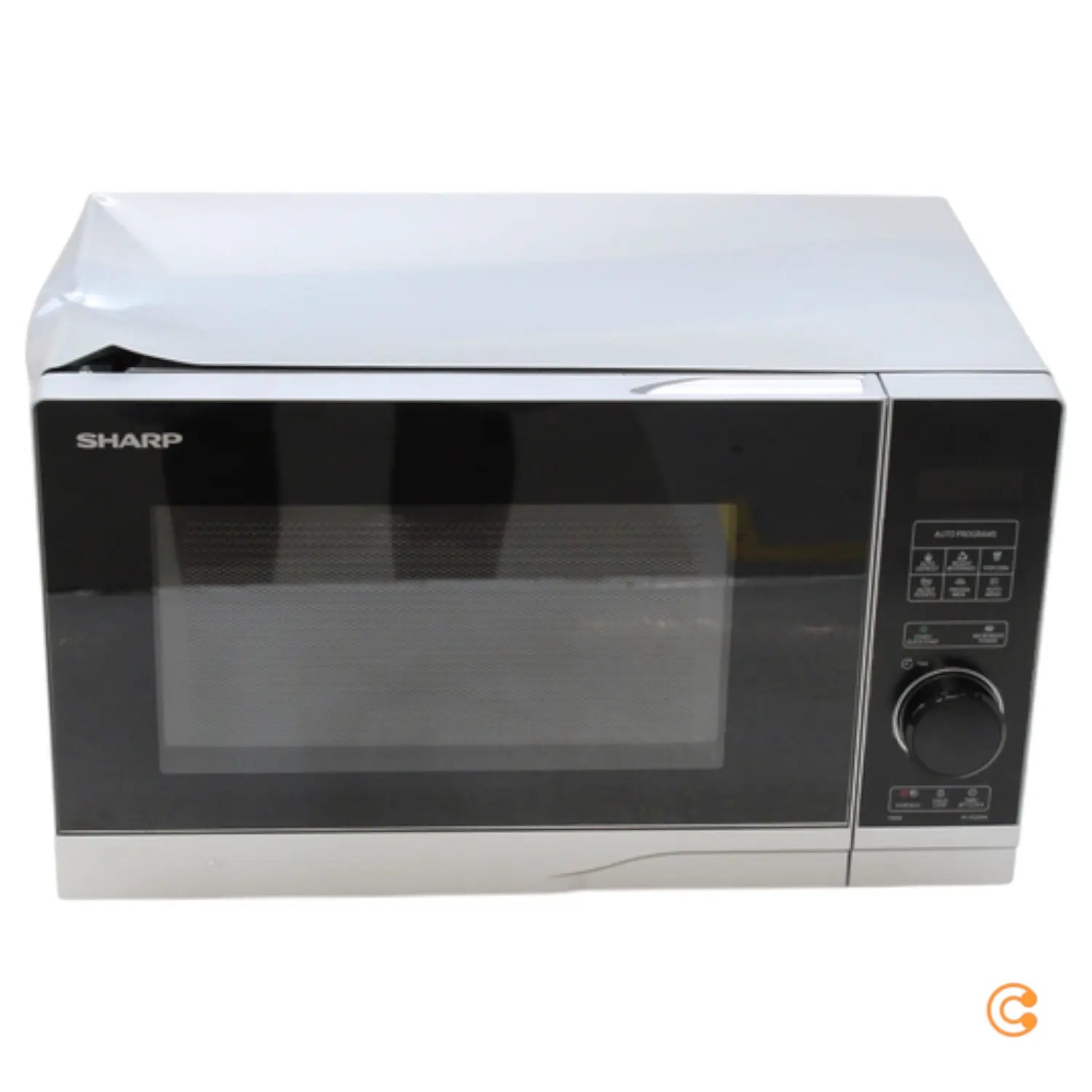 B-Ware Sharp Mikrowelle Küchengerät Silber 20 L 10 Stufen Yc Ps204 Ae S Siehe Text/Foto - 4974019207209