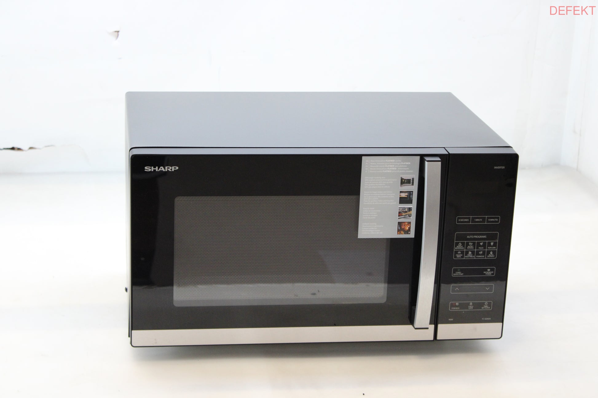 D-Ware Sharp Mikrowelle Ofen Küchengerät Inverter Technologie 30 L 900 W Defektware - 4974019213026