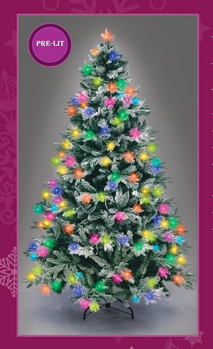 B-Ware Shatchi 4 Ft Weihnachtsbaum Tannenbaum Christbaum Multicolour Le Ds Kunstbaum Led