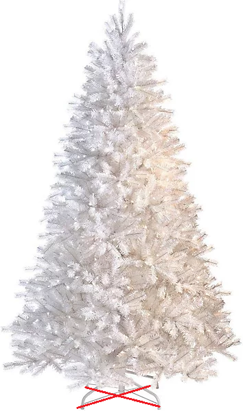 Shatchi Weihnachtsbaum Baum Tanne 120cm Mit Led Beleuchtung Siehe Text/Foto B-Ware - 5056141028323