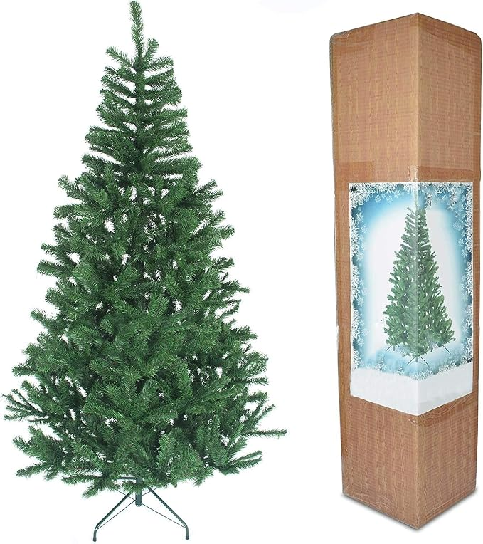 Shatchi Weihnachtsbaum Kiefer Weihnachtsbaum Alaskan Pine 6 Ft Grün Metallständer B-Ware - 5060419790935