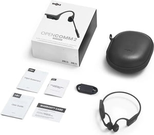 C-Ware Shokz Kopfhörer Headset Opencomm2 Bluetooth Kabellose Schwarz Siehe Text/Foto