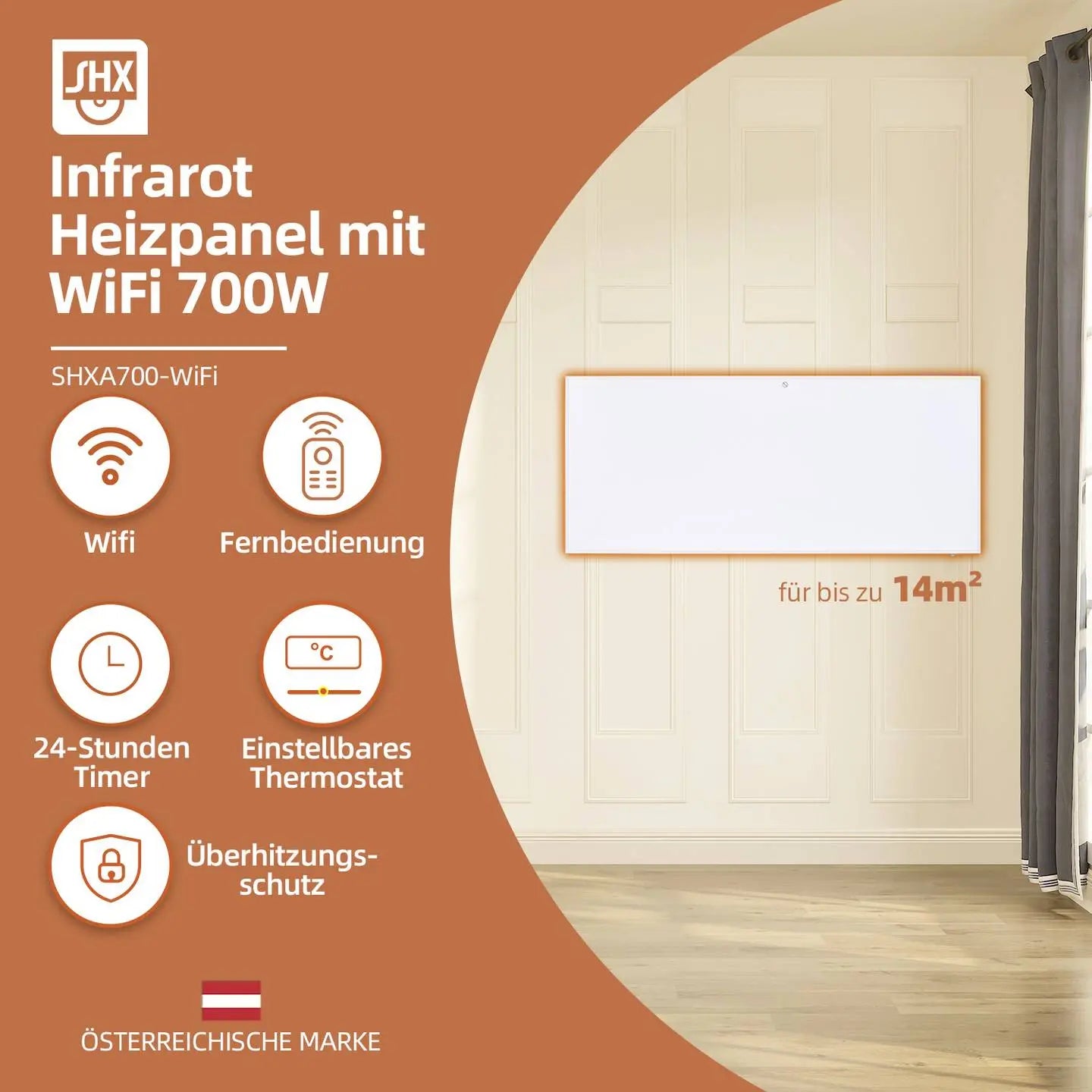 B-Ware She Shx Shxa700 Wifi Infrarotheizung Heizung Elektroheizung Weiß Fernbedienu68 - 9005151000702